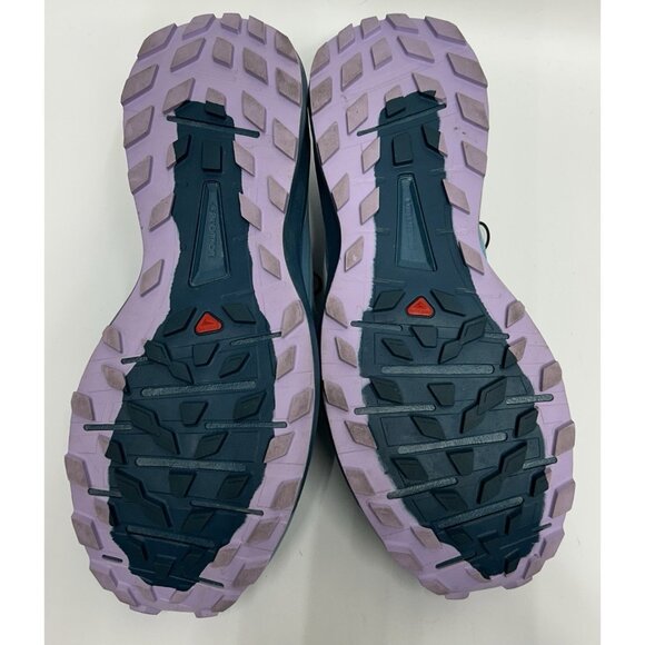 Salomon Sense Ride 4 Sneakers Women's Trail Running Ortholite Blue Shoes Size 8 - Picture 7 of 9